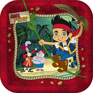 Jake and The Neverland Pirate Dessert Plate